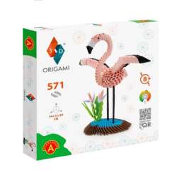 Origami 3D - Flaming / Flamingo 571 elementów poziom 7/12 2572 ALEXANDER (5906018025729)