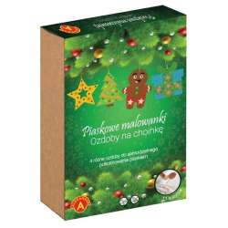 Piaskowe Malowanki Ozdoby na Choinkę: Ciastek