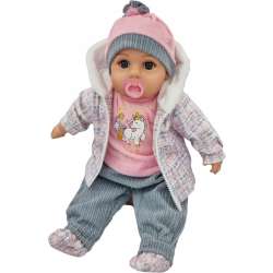 Lalka bobas mówi i śpiewa smoczek + butelka 45cm