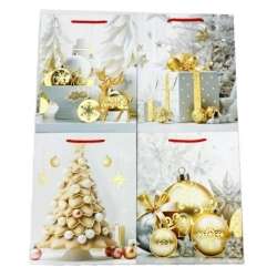 Torebka prezentowa M Boże Narodzenie platera mix - 1