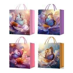 Torebka prezentowa M Motyle mix