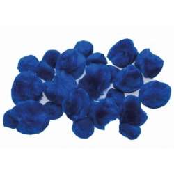 Pompony puszyste niebieskie 24szt - 1