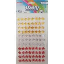Dżety samoprzylepne gwiazdki 88szt
