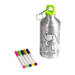 Bidon metalowy 500ml z Dinozaurem do kolorowania 2000031 (NO-2000031)