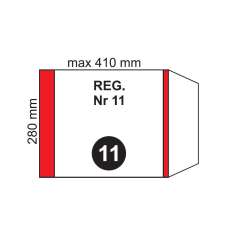 Okładka na podr regulowana NR 11 (20szt) - 1