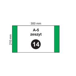 Okładka na zeszyt A5 NR 14 (20szt) - 1