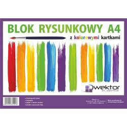 Blok rysunkowy A4/16K kolorowy (10szt)