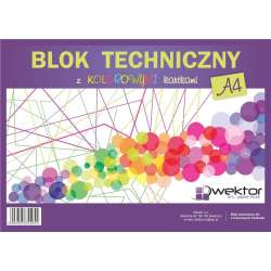 Blok techniczny A4/8K kolorowy (10szt) - 1