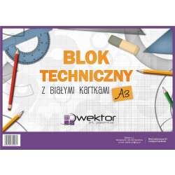 Blok techniczny A3/10K biały (10szt)