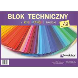 Blok techniczny A3/8K kolorowy (10szt)