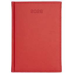 Kalendarz 2026 dzienny A4 Vivella czerwony - 1