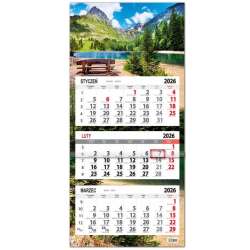 Kalendarz 2026 trójdzielny płaska główka ławka - 1