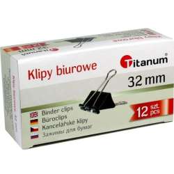 Klipy biurowe 32mm 12szt