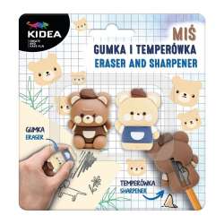 Gumka i temperówka Miś KIDEA - 1