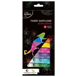 Farby akrylowe 12x12ml KIDEA - 1