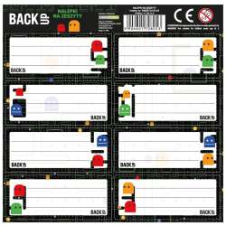 Nalepki na zeszyt BackUp 7 A102 (25szt) DERFORM