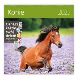 Kalendarz 2025 ścienny 30x30cm Konie HELMA - 1