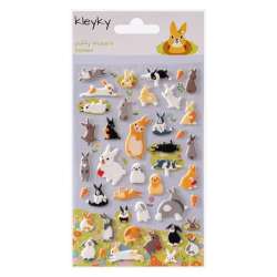 Naklejki wypukłe Zajączki