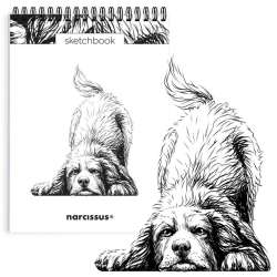 Szkicownik A5/60K na spirali - Pies Berneńczyk - 1