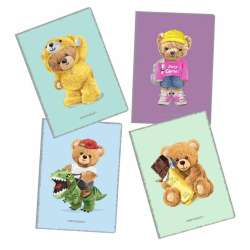 Zeszyt A4/32K linia 80g (4szt) NARCISSUS