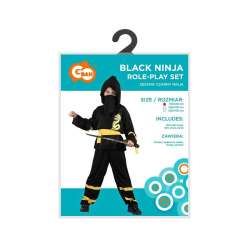Strój dla dzieci Czarny Ninja rozm.120/130cm - 1