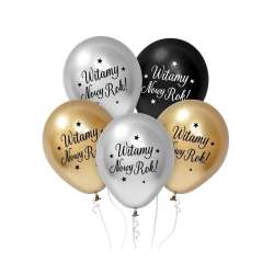 Balony Beauty&Charm Witamy Nowy Rok 33cm 5szt