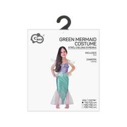 Strój dla dzieci Zielona Syrenka 110/120cm