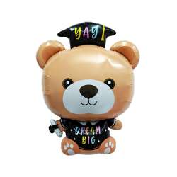 Balon foliowy Miś absolwent 41x53cm