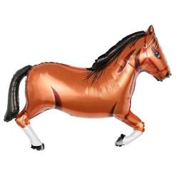 Balon foliowy Koń brązowy 86x57cm