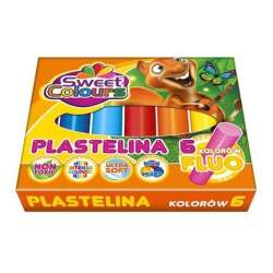 Plastelina fluo 6 kolorów (5906643001525) - 1