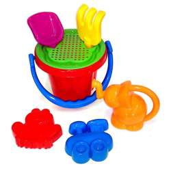 Komplet do piasku konewka foremki łopatka SŁONIK z konewką mix cena za 1 szt (5906660409427)