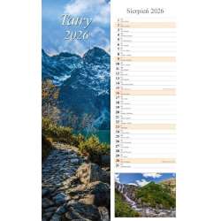 Kalendarz 2026 ścienny pasek Tatry