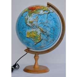 Globus fizyczny 3D podświetlany 32 cm