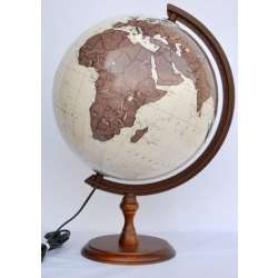 Globus antyczny podświetlany 32 cm
