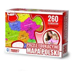 Puzzle 260el Mapa Polski edukacyjne ZACHEM 6944 (ZACHEM PEMP)