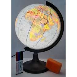 Globus konturowy podświetlany 32 cm