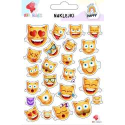 Naklejki dla dzieci Kotki emotki