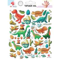 Tatuaże zmywalne dla dzieci Dinozaury XXL