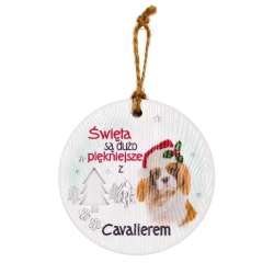 Zawieszka ceramiczna Boże Narodzenie Cavalier
