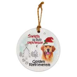 Zawieszka ceramiczna Boże Narodzenie Golden...