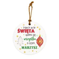 Zawieszka ceramiczna Boże Narodzenie