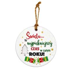 Zawieszka ceramiczna Boże Narodzenie