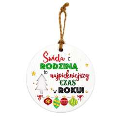 Zawieszka ceramiczna Boże Narodzenie