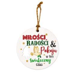 Zawieszka ceramiczna Boże Narodzenie