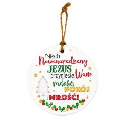 Zawieszka ceramiczna Boże Narodzenie