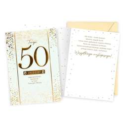 Karnet B6 Urodziny 50
