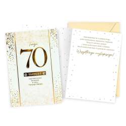 Karnet B6 Urodziny 70