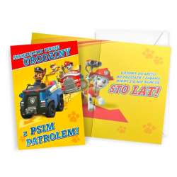 Karnet Urodziny Psi Patrol chłopiec