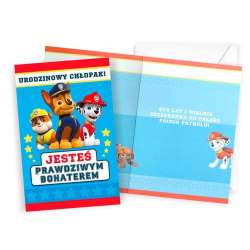 Karnet Urodziny Psi Patrol chłopiec