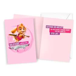 Karnet Urodziny Psi Patrol dziewczynka